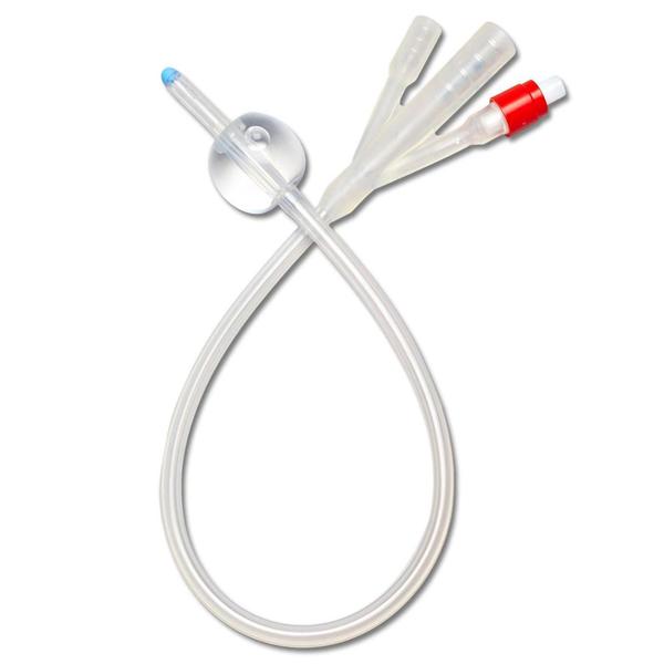 Catheter Foley 16Fr Silicone 3-Way 10/Ca